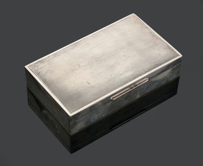 Cigarette box in silver 925 thousandths with...