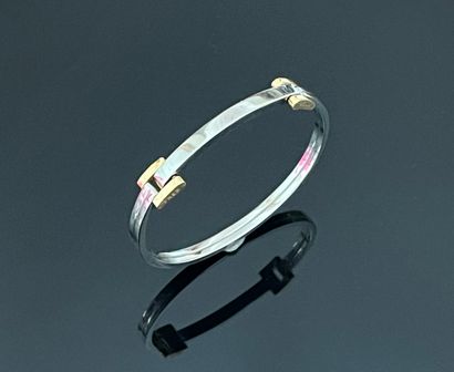 FRED PARIS - Steel and 18k (750 thousandths)...