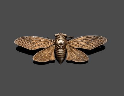 GUIRAUD in Nimes
Silver and vermeil brooch...