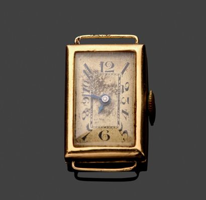 Watch case in 18k (750 thousandths) yellow...