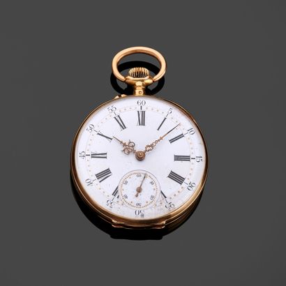 18k (750 thousandths) yellow gold gousset...