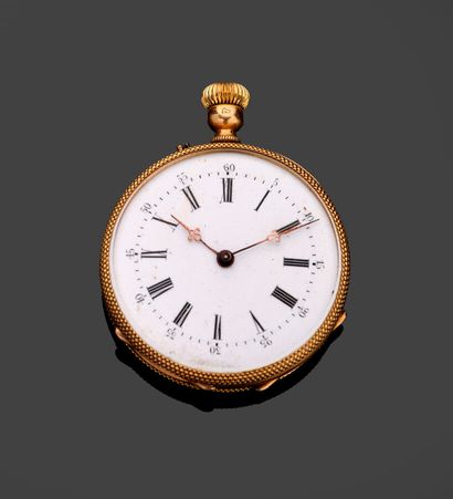 Collar watch in 18k (750 thousandths) yellow...