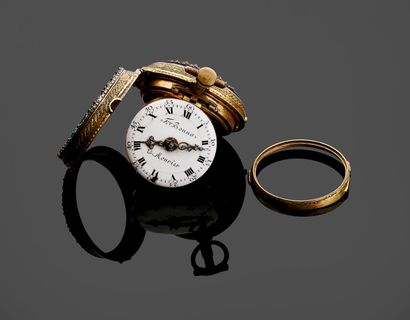 Montre de poche à coque de la fin du XVIIIe...