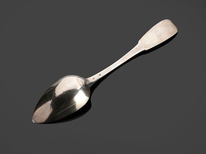 Cuiller à ragoût en argent modèle uniplat...