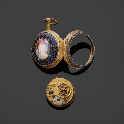Montre de poche à coque de la fin du XVIIIe...