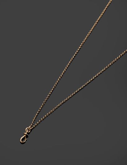 Lined watch chain in 18k (750 thousandths)...