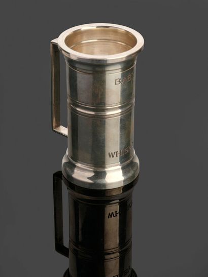 800 thousandths silver cocktail measure adorned...