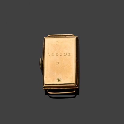 Watch case in 18k (750 thousandths) yellow...