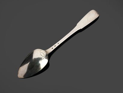 Cuiller à ragoût en argent modèle uniplat...
