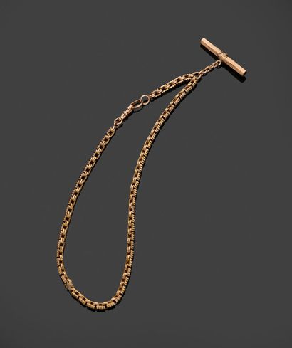 Watch chain in 18k (750 thousandths) yellow...