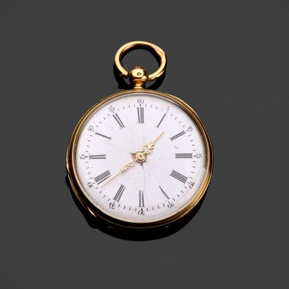 18k (750 thousandths) yellow gold gousset...
