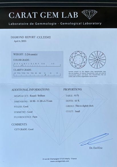 Solitaire ring in platinum (900 thousandths)...