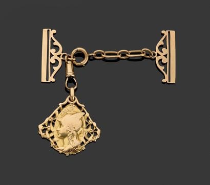 18k (750 thousandths) yellow gold Gallia...