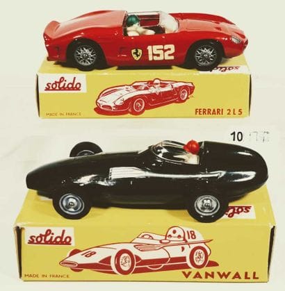 SOLIDO
FERRARI 2.5 L, red, réf 129 (bo)
VANWALL,...