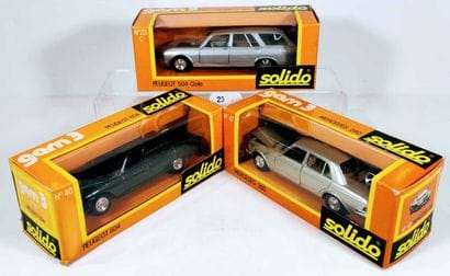 SOLIDO
PEUGEOT 604 , dark green, réf 40 (bo)
MERCEDES...