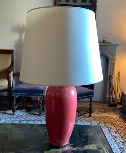 Red ceramic lamp (accidents, missing parts...