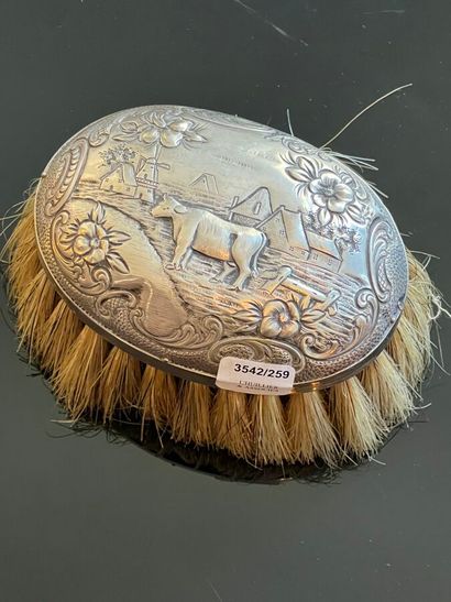 Hat brush in silver 925 thousandths on a...