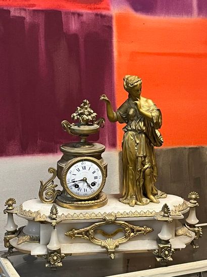 Chased ormolu clock featuring an antique...
