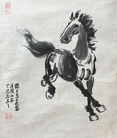 Xu BEIHONG (d'après)
Cheval
Encre sur papier...