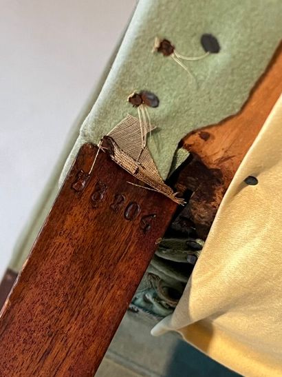 LELEU House
Four bridge armchairs, wood,...