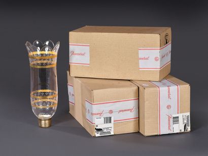 BACCARAT - Four photophore verrines of two...