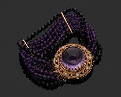 18k (750 thousandths) yellow gold bracelet...