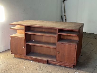 Haberdashery cabinet or pedestal desk opening...