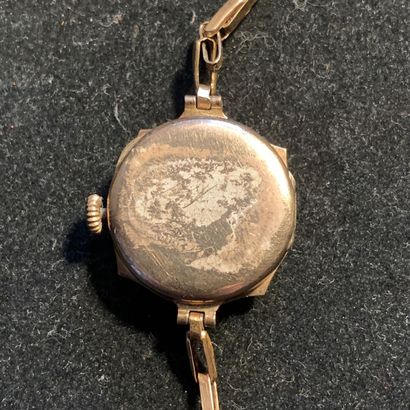 Ladies' watch in 14k (585 thousandths) yellow...