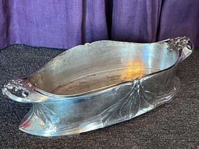 GALLIA - Silver-plated table planter decorated...