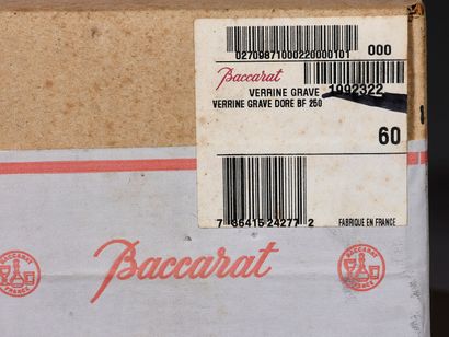 BACCARAT - Four photophore verrines of two...