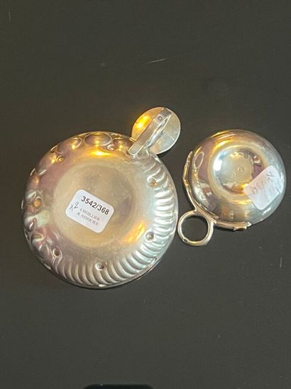 Two 925 thousandths silver tastevins, one...