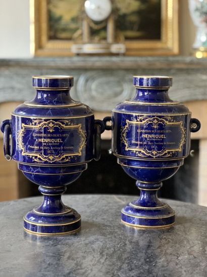 MANUFACTURE NATIONNALE de SEVRES - Pair of...