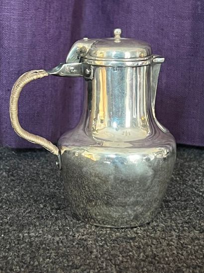 Egoiste coffee pot in plain silver 925 thousandths,...