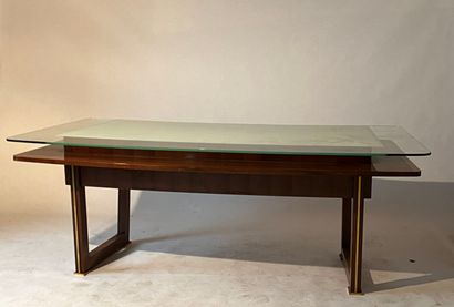 Maison LELEU
Wood and veneer desk with glass...