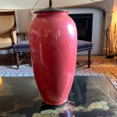 Red ceramic lamp (accidents, missing parts...