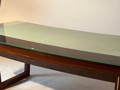 Maison LELEU
Wood and veneer desk with glass...