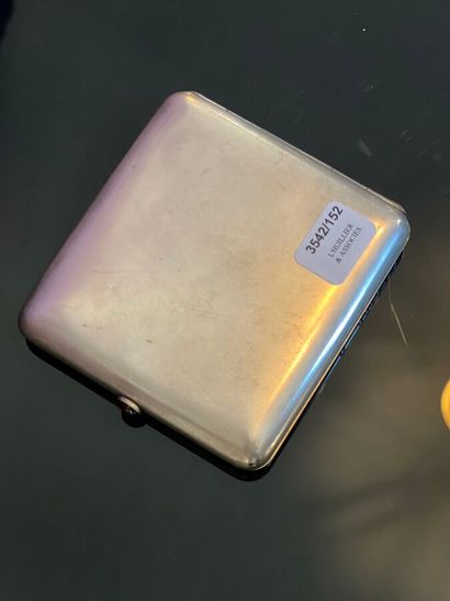 Art Nouveau-style cigarette box in 925-thousandths...