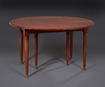 Table à abattants de style Louis XVI en acajou...