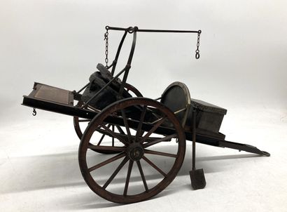 Modèle réduit d'une forge de campagne à deux...