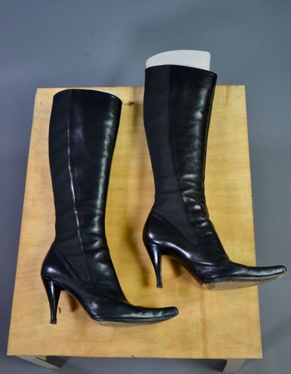 YVES-SAINT-LAURENT Rive gauche - Bottes à...