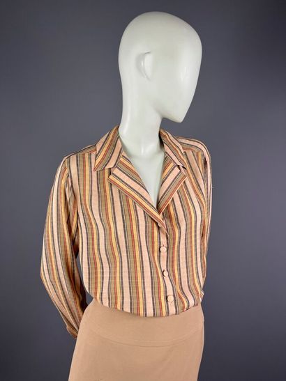 ROCHAS / CERRUTI 1881 - Blouse en soie et...
