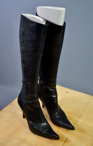 YVES-SAINT-LAURENT Rive gauche - Bottes à...