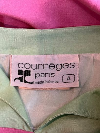 COURRÈGES Paris. Début des années 80 - Robe...