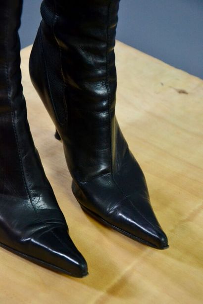 YVES-SAINT-LAURENT Rive gauche - Bottes à...