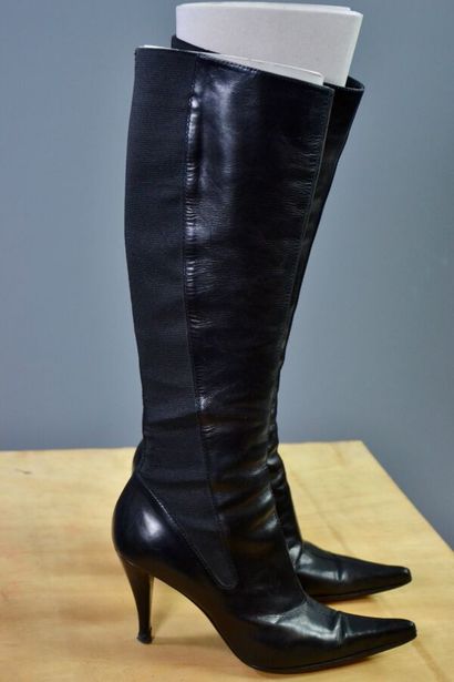 YVES-SAINT-LAURENT Rive gauche - Bottes à...