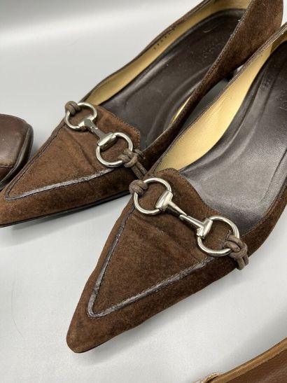 GUCCI / PRADA - Lot de 4 chaussures pour...