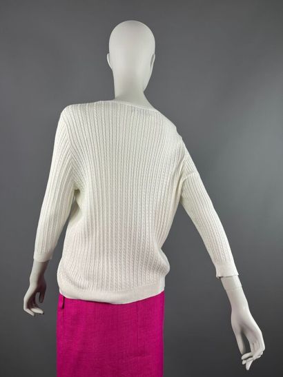 RALPH LAUREN / BALMAIN - Gilet et jupe.
Gilet...