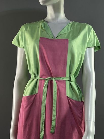 COURRÈGES Paris. Début des années 80 - Robe...