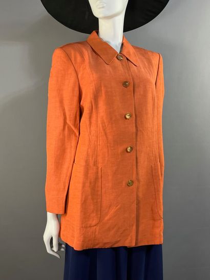 CERRUTI 1881 - Années 90 - Veste longue.

En...
