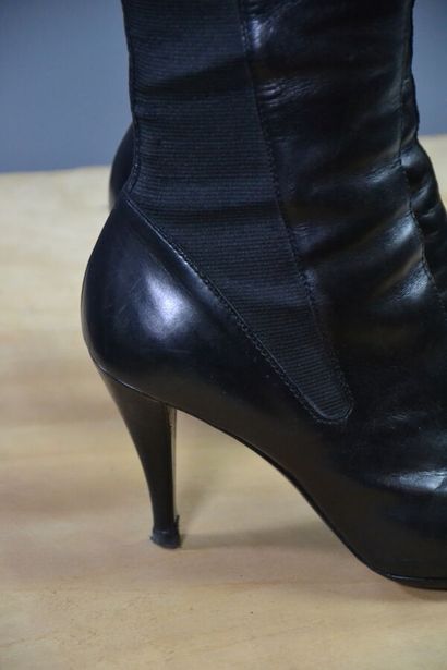 YVES-SAINT-LAURENT Rive gauche - Bottes à...